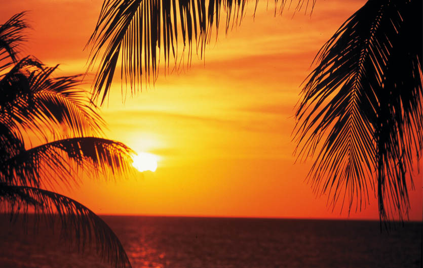 Sonnenuntergang in Kuba