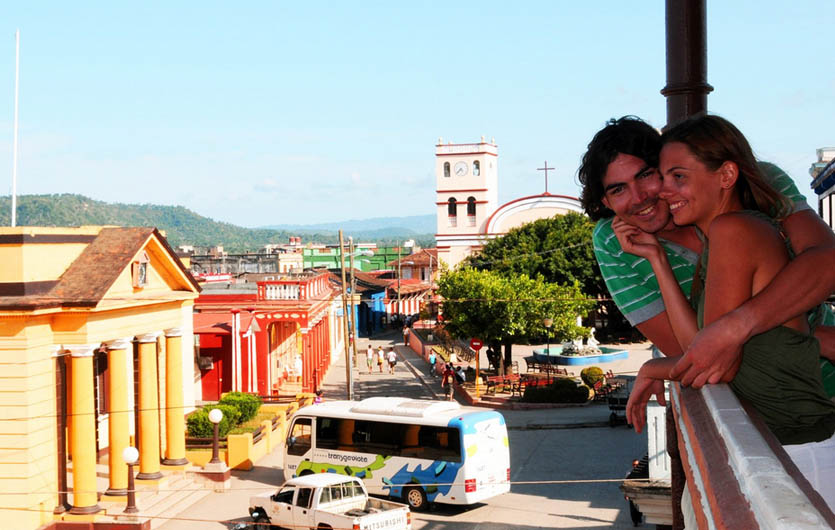 La Habanera Baracoa Blick vom Balkon 