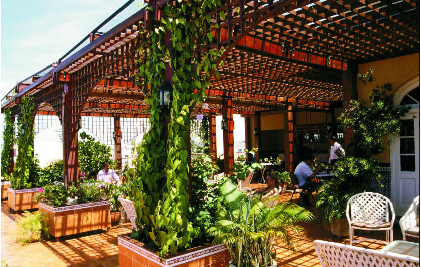 Ambos Mundos Havanna Dachgarten 